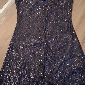 Sequin Strapless Dress